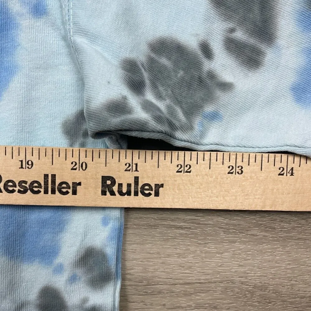 Nike Shirt Mens Small Blue Tie Dye Swoosh Relaxed Fit Short Sleeve